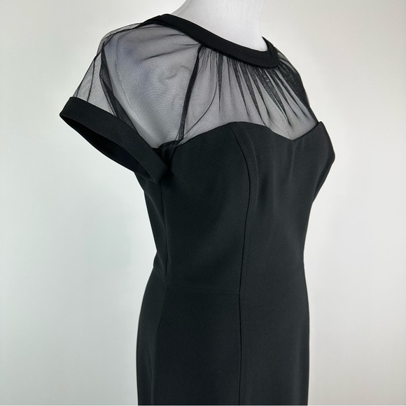 Maggie London The Illusion Dress Black Sheer Size 6 - Picture 5 of 11